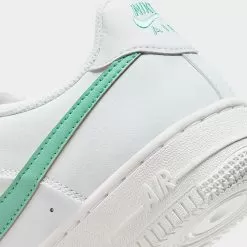 Big Kids' Nike Air Force 1 Low Casual Shoes Summit White/Emerald Rise - DV7762 104 8 Big Kids' Nike Air Force 1 Low Casual Shoes Summit White/Emerald Rise - DV7762 104 -Fashion Clothing Shop DV7762 104 P3