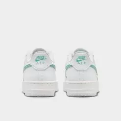 Big Kids' Nike Air Force 1 Low Casual Shoes Summit White/Emerald Rise - DV7762 104 9 Big Kids' Nike Air Force 1 Low Casual Shoes Summit White/Emerald Rise - DV7762 104 -Fashion Clothing Shop DV7762 104 P4