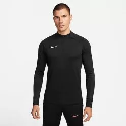 Men's Nike Dri-FIT Strike Knit Soccer Drill Top Black/Black/Anthracite - DV9225 010