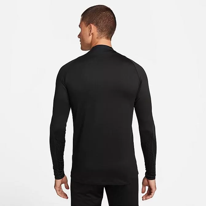 Men's Nike Dri-FIT Strike Knit Soccer Drill Top Black/Black/Anthracite - DV9225 010 3 Men's Nike Dri-FIT Strike Knit Soccer Drill Top Black/Black/Anthracite - DV9225 010 - Image 3