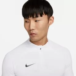 Men's Nike Dri-FIT Strike Knit Soccer Drill Top White/Wolf Grey/White/Black - DV9225 100 -Fashion Clothing Shop DV9225 100 M4