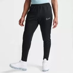 Men's Nike Dri-FIT Academy Zippered Soccer Pants Black/Black/Black/White - DV9740X 010