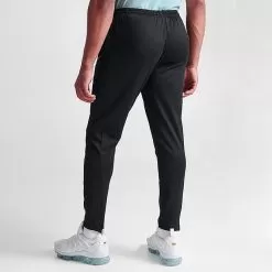 Men's Nike Dri-FIT Academy Zippered Soccer Pants Black/Black/Black/White - DV9740X 010 -Fashion Clothing Shop DV9740X 010 M4