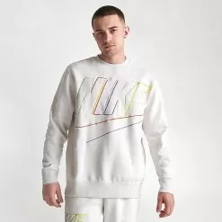 Nike Club Fleece+ Futura Fleece Crewneck Sweatshirt Phantom - DX0529 030 7 Nike Club Fleece+ Futura Fleece Crewneck Sweatshirt Phantom - DX0529 030 -Fashion Clothing Shop DX0529 030 M3