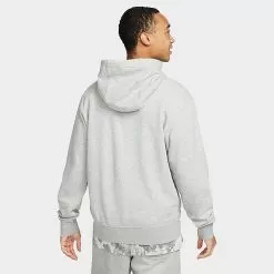 Men's Nike Club Fleece+ Futura Fleece Pullover Hoodie Dark Grey Heather - DX0541 063 8 Men's Nike Club Fleece+ Futura Fleece Pullover Hoodie Dark Grey Heather - DX0541 063 -Fashion Clothing Shop DX0541 063 M3