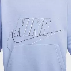 Men's Nike Club Fleece+ Futura Fleece Pullover Hoodie Cobalt Bliss - DX0541 479 -Fashion Clothing Shop DX0541 479 M5