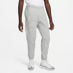 Nike Club Fleece+ Futura Logo Fleece Sweatpants Dark Grey Heather - DX0547 063