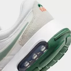 Big Kids' Nike Air Max Motif Casual Shoes White/Safety Orange/Light Bone/Gorge Green - DX2957 100 -Fashion Clothing Shop DX2957 100 P3