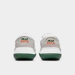 Big Kids' Nike Air Max Motif Casual Shoes White/Safety Orange/Light Bone/Gorge Green - DX2957 100 -Fashion Clothing Shop DX2957 100 P4