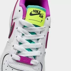 Big Kids' Nike Air Force 1 LV8 SE Casual Shoes White/Black/Vivid Purple/Light Menta - DX3933 100 8 Big Kids' Nike Air Force 1 LV8 SE Casual Shoes White/Black/Vivid Purple/Light Menta - DX3933 100 -Fashion Clothing Shop DX3933 100 P3