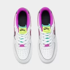 Big Kids' Nike Air Force 1 LV8 SE Casual Shoes White/Black/Vivid Purple/Light Menta - DX3933 100 10 Big Kids' Nike Air Force 1 LV8 SE Casual Shoes White/Black/Vivid Purple/Light Menta - DX3933 100 -Fashion Clothing Shop DX3933 100 P5