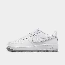 Big Kids' Nike Air Force 1 Low Casual Shoes White/Wolf Grey/White - DX5805G 100