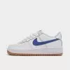 Big Kids' Nike Air Force 1 Low Casual Shoes White/Game Royal/Summit White - DX5805G 179