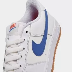 Big Kids' Nike Air Force 1 Low Casual Shoes White/Game Royal/Summit White - DX5805G 179 -Fashion Clothing Shop DX5805G 179 P3