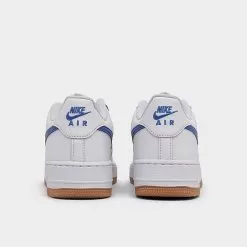Big Kids' Nike Air Force 1 Low Casual Shoes White/Game Royal/Summit White - DX5805G 179 -Fashion Clothing Shop DX5805G 179 P4