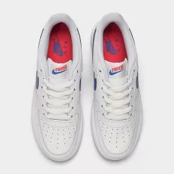 Big Kids' Nike Air Force 1 Low Casual Shoes White/Game Royal/Summit White - DX5805G 179 -Fashion Clothing Shop DX5805G 179 P5