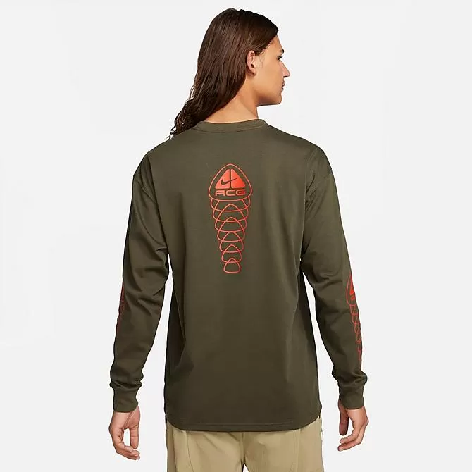 Men's Nike ACG Lungs Logo Graphic Long-Sleeve T-Shirt Cargo Khaki - DX9454 325 3 Men's Nike ACG Lungs Logo Graphic Long-Sleeve T-Shirt Cargo Khaki - DX9454 325 - Image 3