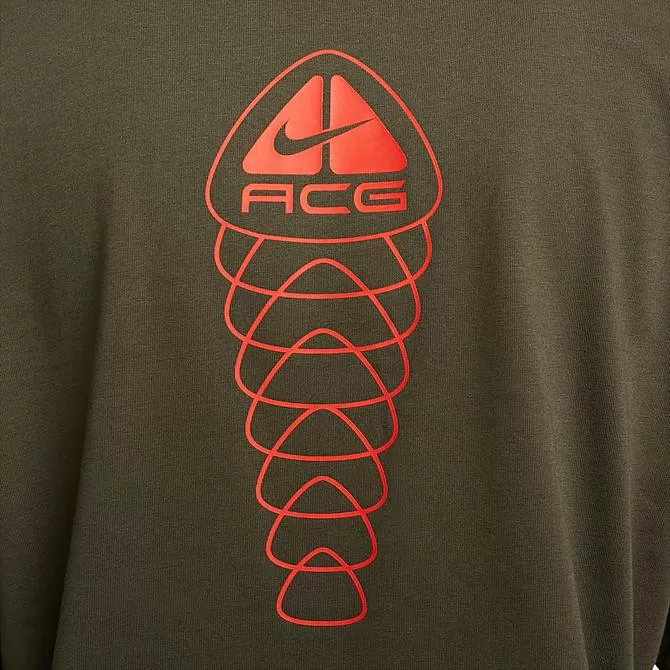 Men's Nike ACG Lungs Logo Graphic Long-Sleeve T-Shirt Cargo Khaki - DX9454 325 6 Men's Nike ACG Lungs Logo Graphic Long-Sleeve T-Shirt Cargo Khaki - DX9454 325 - Image 6
