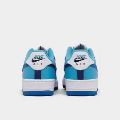 Big Kids' Nike Air Force 1 LV8 2 Casual Shoes White/Light Photo Blue/Deep Royal Blue - DZ2660 100 -Fashion Clothing Shop DZ2660 100 P4