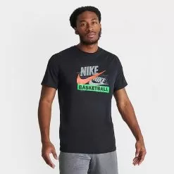 Men's Nike Dri-FIT Basketball T-Shirt Black - DZ2681 010