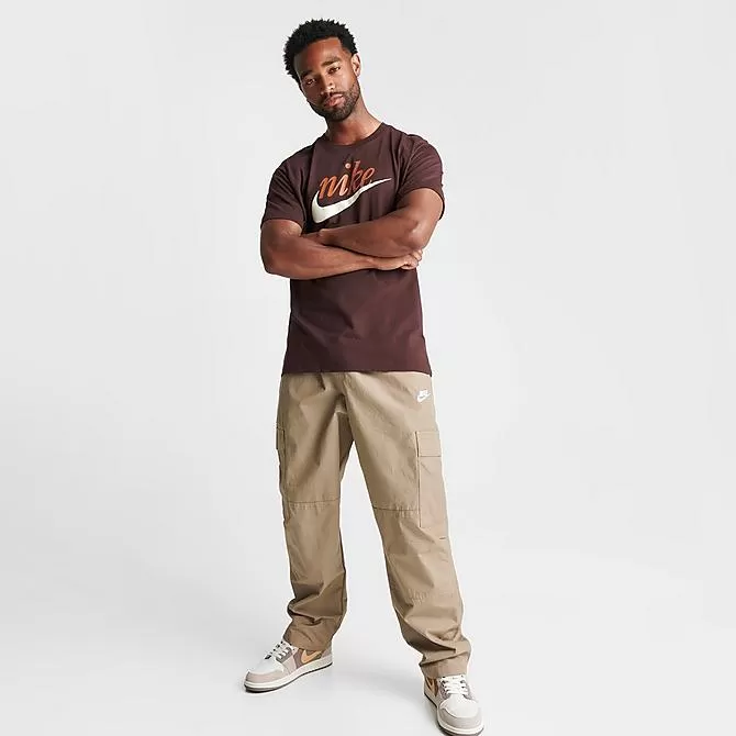 Men's Nike Sportswear Futura Logo Script T-Shirt Earth - DZ3279 227 2 Men's Nike Sportswear Futura Logo Script T-Shirt Earth - DZ3279 227 - Image 2