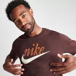 Men's Nike Sportswear Futura Logo Script T-Shirt Earth - DZ3279 227 9 Men's Nike Sportswear Futura Logo Script T-Shirt Earth - DZ3279 227 -Fashion Clothing Shop DZ3279 227 M5