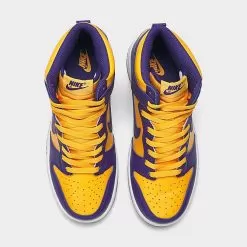 Big Kids' Nike Dunk High Casual Shoes Court Purple/Gold - DZ4454 500 -Fashion Clothing Shop DZ4454 500 P5