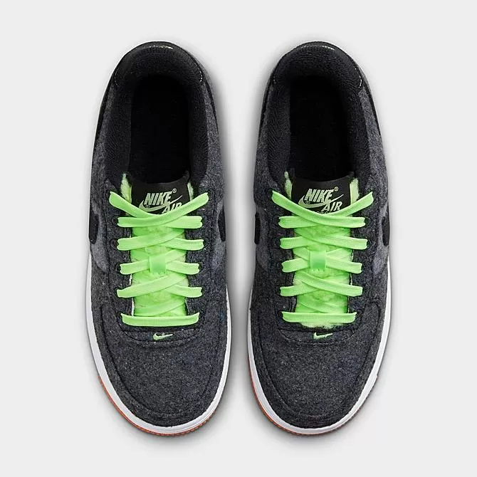 Big Kids' Nike Air Force 1 LV8 Halloween Casual Shoes Black/Black/Ghost Green/Starfish/White - DZ5287 001 5 Big Kids' Nike Air Force 1 LV8 Halloween Casual Shoes Black/Black/Ghost Green/Starfish/White - DZ5287 001 - Image 5