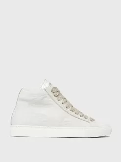 P448 Women's Star White Zebra High Top Sneaker