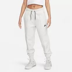 Women's Nike Sportswear Tech Fleece Jogger Pants Light Grey Heather/Black - FB8330 013