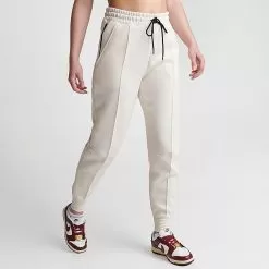 Women's Nike Sportswear Tech Fleece Jogger Pants Ivory - FB8330 110 -Fashion Clothing Shop FB8330 110 M3