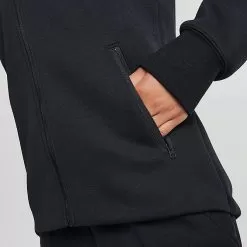 Women's Nike Sportswear Tech Fleece Windrunner Full-Zip Hoodie Black - FB8338 010 -Fashion Clothing Shop FB8338 010 M6