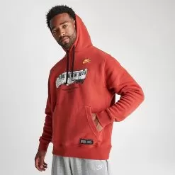 Men's Nike Sportswear Club Fleece NYC Hustle Graphic Hoodie Cinnabar/Black - FB9029 623 8 Men's Nike Sportswear Club Fleece NYC Hustle Graphic Hoodie Cinnabar/Black - FB9029 623 -Fashion Clothing Shop FB9029 623 M3
