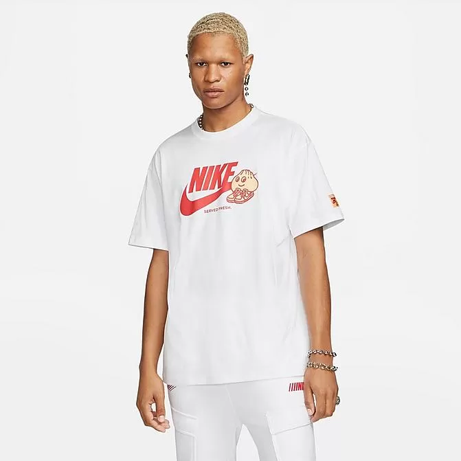 Men's Nike Sportswear Max90 Fresh Served Graphic T-Shirt White - FB9803 100 1 Men's Nike Sportswear Max90 Fresh Served Graphic T-Shirt White - FB9803 100