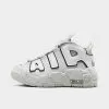 Little Kids' Nike Air More Uptempo Basketball Shoes Photon Dust/White/Black/Metallic Silver - FD0023 001