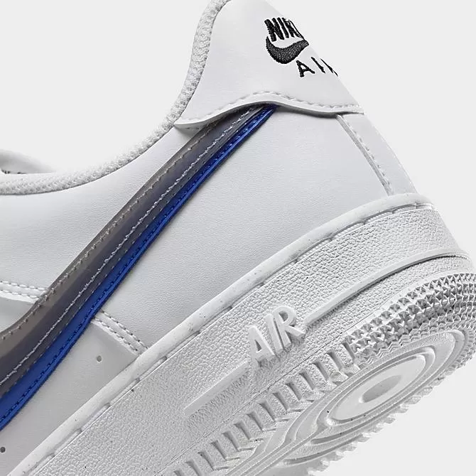 Big Kids' Nike Air Force 1 Impact Next Nature Casual Shoes White/Hyper Royal/Summit White/Black - FD0688 100 3 Big Kids' Nike Air Force 1 Impact Next Nature Casual Shoes White/Hyper Royal/Summit White/Black - FD0688 100 - Image 3