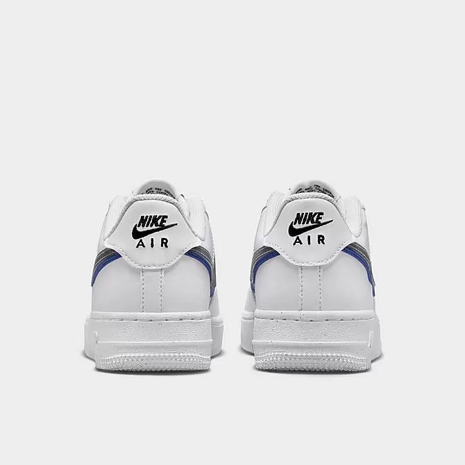 Big Kids' Nike Air Force 1 Impact Next Nature Casual Shoes White/Hyper Royal/Summit White/Black - FD0688 100 4 Big Kids' Nike Air Force 1 Impact Next Nature Casual Shoes White/Hyper Royal/Summit White/Black - FD0688 100 - Image 4
