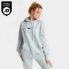 Women's Nike Sportswear Phoenix Fleece Oversized Pullover Hoodie Light Silver/Black - FD0892 034