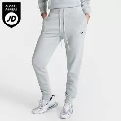 Women's Nike Sportswear Phoenix Fleece High-Waisted Jogger Sweatpants Light Silver/Black - FD0893 034