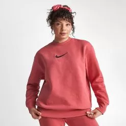 Women's Nike Sportswear Phoenix Fleece Oversized Crewneck Sweatshirt Adobe/Black - FD1128 655 8 Women's Nike Sportswear Phoenix Fleece Oversized Crewneck Sweatshirt Adobe/Black - FD1128 655 -Fashion Clothing Shop FD1128 655 M3