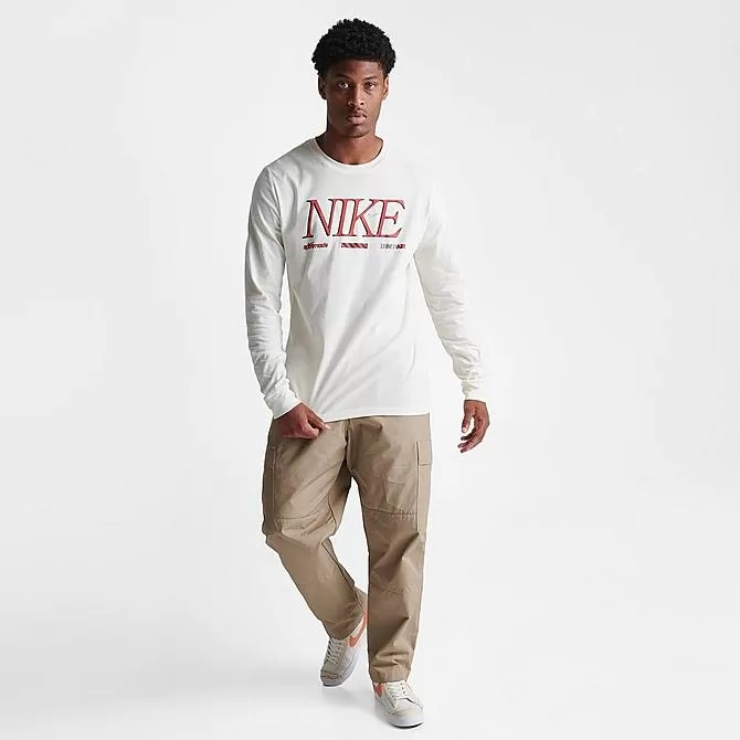 Men's Nike Sportswear Tuned Air Graphic Long-Sleeve T-Shirt Pale Ivory - FD1339 110 2 Men's Nike Sportswear Tuned Air Graphic Long-Sleeve T-Shirt Pale Ivory - FD1339 110 - Image 2