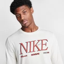 Men's Nike Sportswear Tuned Air Graphic Long-Sleeve T-Shirt Pale Ivory - FD1339 110 10 Men's Nike Sportswear Tuned Air Graphic Long-Sleeve T-Shirt Pale Ivory - FD1339 110 -Fashion Clothing Shop FD1339 110 M5