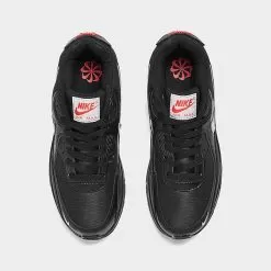 Big Kids' Nike Air Max 90 Next Nature Casual Shoes Black/Wolf Grey/Crimson - FD9776 001 -Fashion Clothing Shop FD9776 001 P5