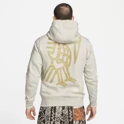 Men's Nike Sportswear Club Fleece JDI Graphic Hoodie Light Orewood Brown - FJ1575 104 -Fashion Clothing Shop FJ1575 104 M3