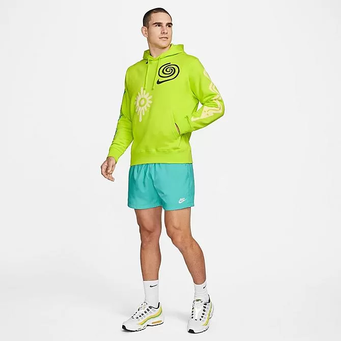 Men's Nike Sportswear Club Fleece JDI Graphic Hoodie Cyber - FJ1575 389 2 Men's Nike Sportswear Club Fleece JDI Graphic Hoodie Cyber - FJ1575 389 - Image 2