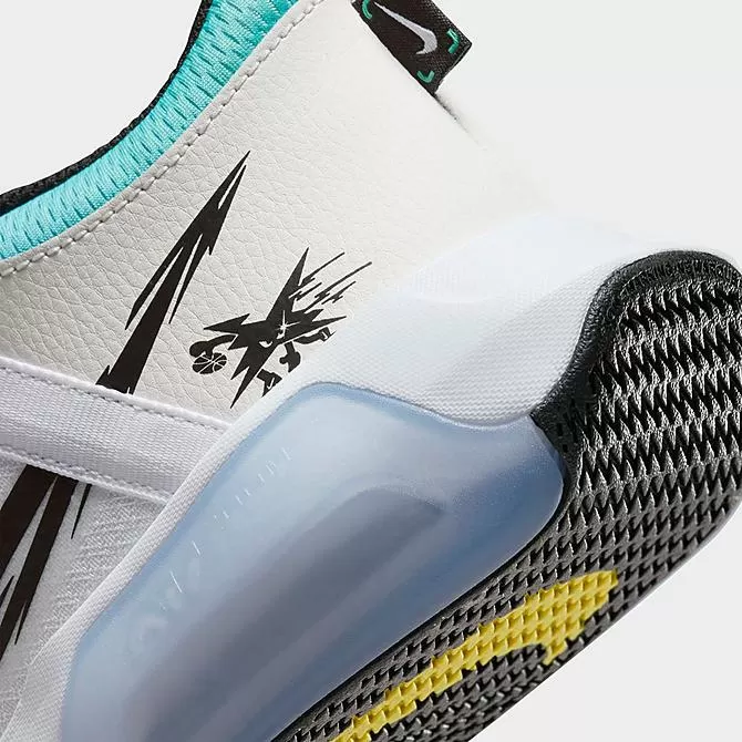 Big Kids’ Nike Air Zoom Crossover Basketball Shoes White/White/Phantom/Black - FJ7687 101 3 Big Kids’ Nike Air Zoom Crossover Basketball Shoes White/White/Phantom/Black - FJ7687 101 - Image 3