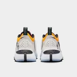 Big Kids' Nike Team Hustle D 11 Stretch Lace Basketball Shoes White/White/Phantom/Black - FJ7688 101 -Fashion Clothing Shop FJ7688 101 P4