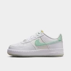 Big Kids' Nike Air Force 1 LV8 Casual Shoes White/White/Phantom/Mint Foam - FJ7706 131