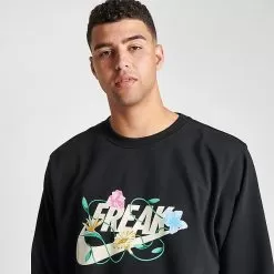 Men's Nike Giannis Standard Issue Connections Graphic Basketball Crewneck Sweatshirt Black - FJ9557 010 -Fashion Clothing Shop FJ9557 010 M5