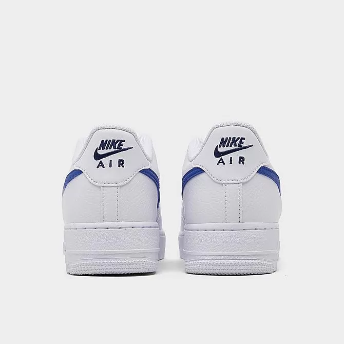 Big Kids' Nike Air Force 1 Casual Shoes White/Game Royal/Midnight Navy - FN3875 100 4 Big Kids' Nike Air Force 1 Casual Shoes White/Game Royal/Midnight Navy - FN3875 100 - Image 4